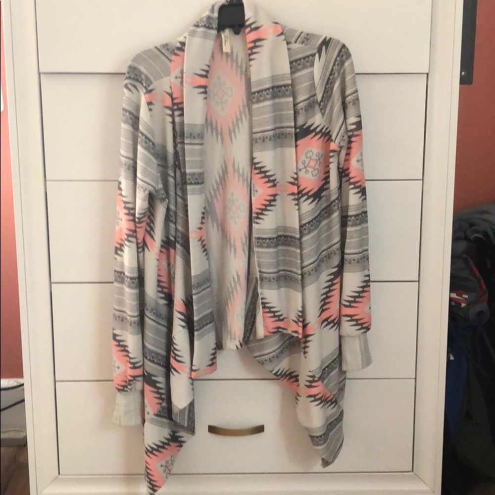 Pink and grey sweater